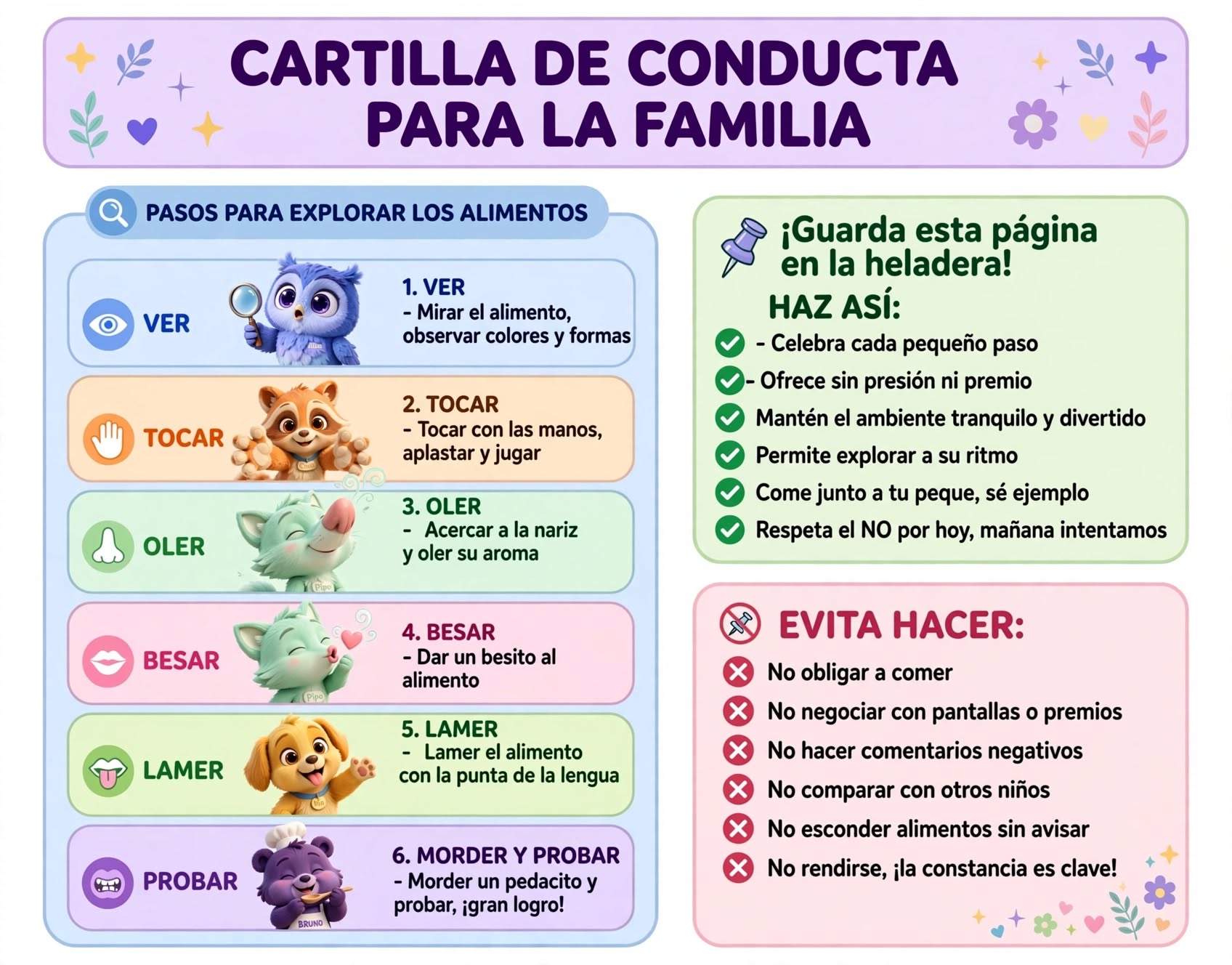 Cartilla de Conducta para la Familia