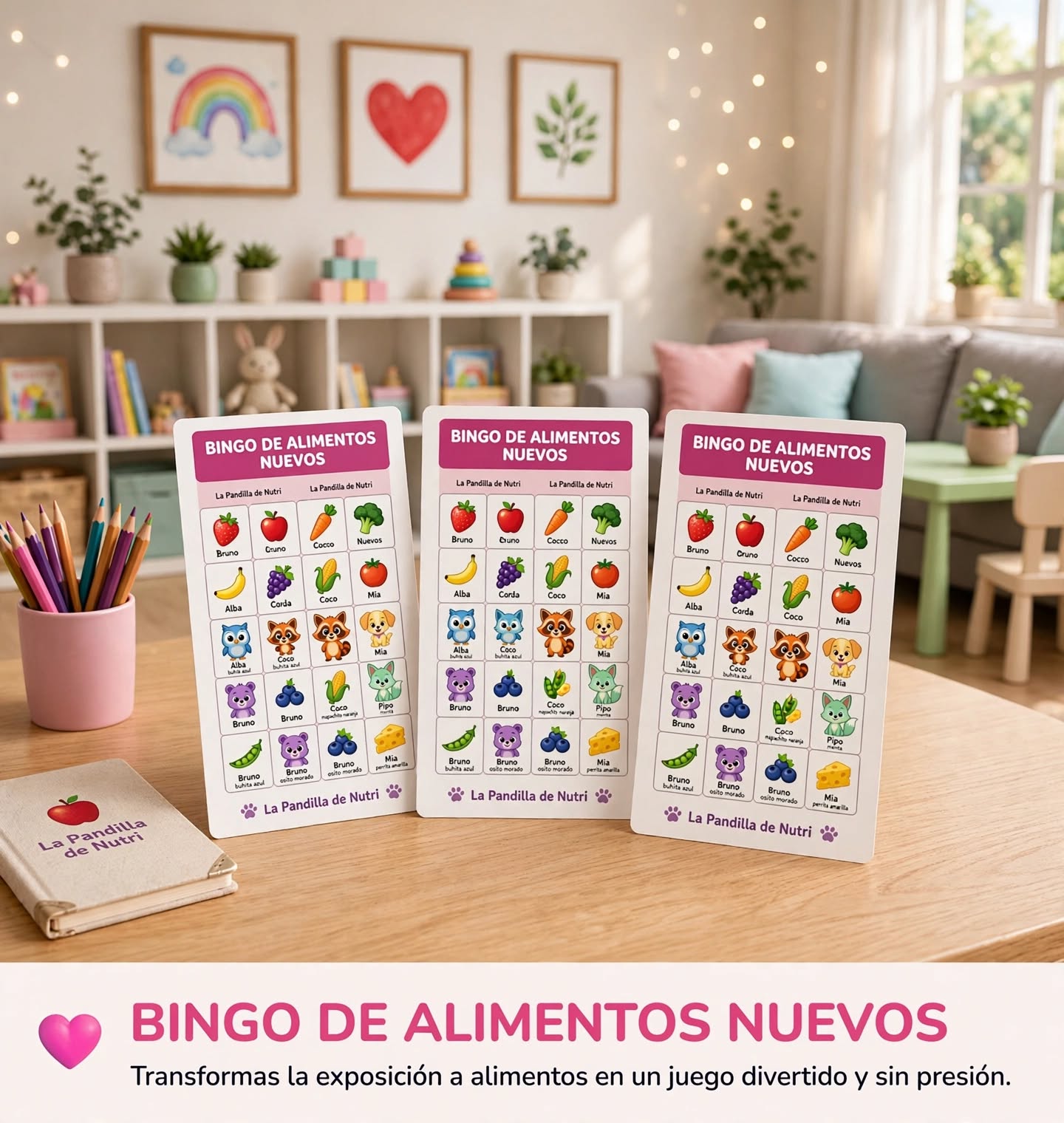 Bingo de los Alimentos Nuevos
